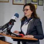 27.01.2020. Kielce. Podpisanie umów w ramach „Ogólnopolskiego programu gospodarki wodno-ściekowej poza granicami aglomeracji ujętych w Krajowym Programie Oczyszczania Ścieków Komunalnych”. Na zdjęciu: Agata Wojtyszek - poseł PiS / Piotr Kwaśniewski / Radio Kielce