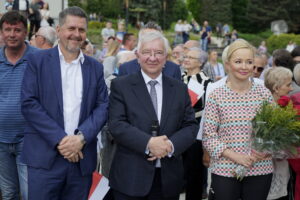 Na zdjęciu (od lewej): Jarosław Karyś - radny Rady Miasta Kielce i Krzysztof Lipiec - poseł PiS / Piotr Kwaśniewski / Radio Kielce