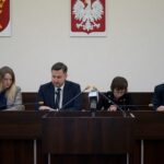 19.12.2019. Kielce. Sesja Rady Miasta Kielce. Na zdjęciu (od lewej): Joanna Winiarska - wiceprzewodnicząca Rady Miasta Kielce, Kamil Suchański - przewodniczący Rady Miasta Kielce, Katarzyna Zapała - wiceprzewodnicząca Rady Miasta Kielce i Jarosław Karyś - wiceprzewodniczący Rady Miasta Kielce / Piotr Kwaśniewski / Radio Kielce