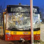 02.01.2020. Kielce. Wypadek autobusu MPK / Kamil Król / Radio Kielce