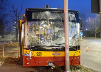 02.01.2020. Kielce. Wypadek autobusu MPK / Kamil Król / Radio Kielce