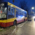 02.01.2020. Kielce. Wypadek autobusu MPK / Kamil Król / Radio Kielce