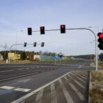 02.01.2020. Kielce. Nowa sygnalizacja świetlna na skrzyżowaniu ulicy Radomskiej i Dąbrowa / Piotr Kwaśniewski / Radio Kielce