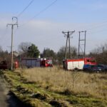 08.01.2020. Kielce. Zabezpieczanie tajemniczych beczek przy ulicy Zagrodowej / Piotr Kwaśniewski / Radio Kielce