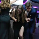 25.01.2020. Kostomłoty Pierwsze. Studniówka Katolickiego Liceum Ogólnokształcącego im. św. Stanisława Kostki w Kielcach / Stanislaw Blinstrub / Radio Kielce