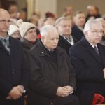 Na zdjęciu (od lewej): Piotr Wawrzyk - poseł PiS, Jarosław Kaczyński - prezes PiS, Krzysztof Lipiec - poseł PiS / Jarosław Kubalski / Radio Kielce