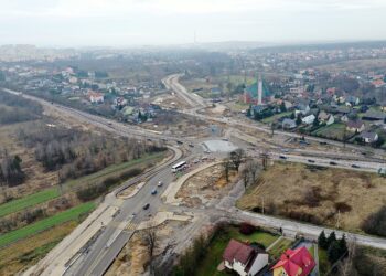 10.01.2020. Kielce. Prace modernizacyjne na ulicach Szybowcowej, Witosa i Zagnańskiej / Jarosław Kubalski / Radio Kielce