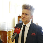Konferencja pt.: „Krzemionki - droga do UNESCO". Na zdjęciu senator PiS Krzysztof Słoń / Jarosław Kubalski / Radio Kielce