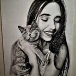 12.01.2020 Sandomierz. Wystawa rysunku Daniela Parchety pt. „Zwierciadło mojej duszy” / Daniel Parcheta