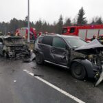 22.01.2020 Wiśniówka. Karambol na trasie S7 / Piotr Kwaśniewski / Radio Kielce