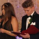 25.01.2020. Skarżysko. Studniówka II LO w Skarżysku i Zespołu Szkół Transportowo-Mechatronicznych / Anna Głąb / Radio Kielce