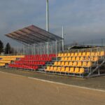 08.01.2020 Busko-Zdrój. Modernizacja stadionu miejskiego / Marta Gajda / Radio Kielce