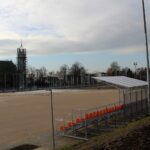 08.01.2020 Busko-Zdrój. Modernizacja stadionu miejskiego / Marta Gajda / Radio Kielce