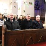 19.01.2020. Szczaworyż. Spotkanie opłatkowo-noworoczne Prawa i Sprawiedliwości. Na zdjęciu od prawej; Krzysztof Lipiec - poseł PiS, Zbigniew Koniusz - wojewoda świętokrzyski, Jan Bartosik - pełnomocnik powiatowy PiS w Busku-Zdroju / Marta Gajda / Radio Kielce