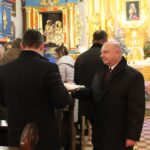 19.01.2020. Szczaworyż. Spotkanie opłatkowo-noworoczne Prawa i Sprawiedliwości. Na zdjęciu od prawej Jan Bartosik - pełnomocnik powiatowy PiS w Busku-Zdroju / Marta Gajda / Radio Kielce