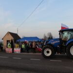 23.01.2020. Sielec Biskupi. Akcja protestacyjna przeciwko planom budowy biogazowni / Marta Gajda / Radio Kielce