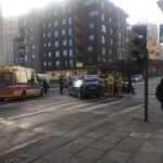 21.01.2020. Kielce. Wypadek na skrzyżowaniu Seminaryjskiej i Żeromskiego / KMP Kielce