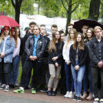 Kielce. Odsłonięcie repliki ławeczki Andrzeja Koziei przy ul. Jagiellońskiej / Jarosław Kubalski / Radio Kielce