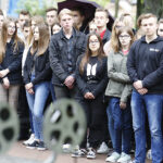 Kielce. Odsłonięcie repliki ławeczki Andrzeja Koziei przy ul. Jagiellońskiej / Jarosław Kubalski / Radio Kielce