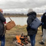 11.01.2020 Sandomierz. Zimowa przeprawa Wisły wpław / Grażyna Szlęzak-Wójcik / Radio Kielce