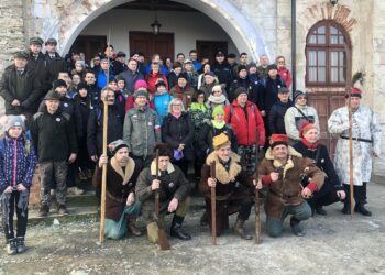 25.01.2020. Wiązownica-Kolonia. Marszu Szlakiem Powstania Styczniowego / Grażyna Szlęzak-Wójcik / Radio Kielce