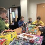 28.01.2020. Chwałki. Zawody w grach planszowych / Grażyna Szlęzak-Wójcik / Radio Kielce