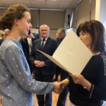 30.01.2020. Sandomierz. Stypendyści Prezesa Rady Ministrów dla uczniów z powiatu sandomierskiego / Grażyna Szlęzak-Wójcik / Radio Kielce