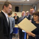 30.01.2020. Sandomierz. Stypendyści Prezesa Rady Ministrów dla uczniów z powiatu sandomierskiego / Grażyna Szlęzak-Wójcik / Radio Kielce