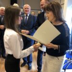 30.01.2020. Sandomierz. Stypendyści Prezesa Rady Ministrów dla uczniów z powiatu sandomierskiego / Grażyna Szlęzak-Wójcik / Radio Kielce