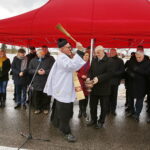 14.01.2019 Chmielnik. Otwarcie północnej obwodnicy miasta / Jarosław Kubalski / Radio Kielce