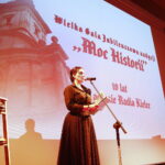 12.05.2019 Kielce. WDK. 10 lecie istnienia audycji Polskiego Radia Kielce "Moc Historii". Prowadząca galę Magdalena Sitek / Jarosław Kubalski / Radio Kielce