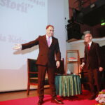 12.05.2019 Kielce. WDK. 10 lecie istnienia audycji Polskiego Radia Kielce "Moc Historii". Prezes RK Janusz Knap i Bohdan Gumowski / Jarosław Kubalski / Radio Kielce