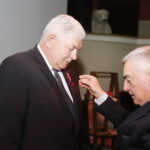 12.05.2019 Kielce. WDK. 10 lecie istnienia audycji Polskiego Radia Kielce "Moc Historii". Magdalena Sitek oraz 12.05.2019 Kielce. WDK. 10 lecie istnienia audycji Polskiego Radia Kielce "Moc Historii". Twórcy audycji Tomasz Tamborski, Cezary Jastrzębski i Bohdan Gumowski odebrali z rąk posła Krzysztofa Lipca i marszałka Andrzeja Bętkowskiego medale Gloria Artis / Jarosław Kubalski / Radio Kielce