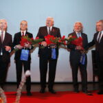 12.05.2019 Kielce. WDK. 10 lecie istnienia audycji Polskiego Radia Kielce "Moc Historii". Magdalena Sitek oraz 12.05.2019 Kielce. WDK. 10 lecie istnienia audycji Polskiego Radia Kielce "Moc Historii". Twórcy audycji Tomasz Tamborski, Cezary Jastrzębski i Bohdan Gumowski odebrali z rąk posła Krzysztofa Lipca i marszałka Andrzeja Bętkowskiego medale Gloria Artis / Jarosław Kubalski / Radio Kielce