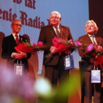 12.05.2019 Kielce. WDK. 10 lecie istnienia audycji Polskiego Radia Kielce "Moc Historii". Bohdan Gumowski, Cezary Jastrzębski, Tomasz Tamborski i marszałek Andrzej Bętkowski / Jarosław Kubalski / Radio Kielce