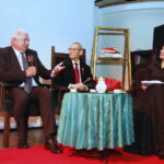 12.05.2019 Kielce. WDK. 10 lecie istnienia audycji Polskiego Radia Kielce "Moc Historii". Cezary Jastrzębski, Bohdan Gumowski i Magdalena Sitek / Jarosław Kubalski / Radio Kielce