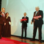 12.05.2019 Kielce. WDK. 10 lecie istnienia audycji Polskiego Radia Kielce "Moc Historii". Prezes RK Janusz Knap, Magdalena Sitek, Bohdan Gumowski i Cezary Jastrzębski / Jarosław Kubalski / Radio Kielce