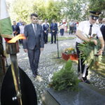 01.09.2019 Kielce. Grób Prezydenta Artwińskiego na Cmentarzu Partyzanckim. Uroczystości w 80. rocznicę wybuchu II wojny światowej. Zastępca prezydenta miasta Marcin Różycki / Jarosław Kubalski / Radio Kielce