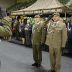 27.09.2019 Kielce. Święto Wojsk Obrony Terytorialnej. Gen. bryg. Artur Dębczak, płk Artur Barański i płk Grzegorz Motak / Jarosław Kubalski / Radio Kielce