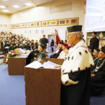 02.10.2019 Kielce. Politechnika Świętokrzyska. Inauguracja roku akademickiego. Przemawia rektor PŚk Wiesław Trąmpczyński / Jarosław Kubalski / Radio Kielce