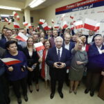 13.10.2019 Kielce. Wybory parlamentarne. Sztab wyborczy Prawa i Sprawiedliwości. Ogłoszenie wstępnych wyników wyborów / Jarosław Kubalski / Radio Kielce