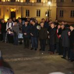 13.12.2019 Kielce. Uroczystości w 38. rocznicę wprowadzenia stanu wojennego. Złożenie kwiatów pod pomnikiem księdza Jerzego Popiełuszki / Jarosław Kubalski / Radio Kielce