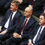 07.01.2020 Kielce. Spotkanie świąteczno-noworoczne świętokrzyskich struktur Prawa i Sprawiedliwości w WDK. Przewodniczący sejmiku Andrzej Pruś, wiceminister spraw zagranicznych Piotr Wawrzyk i wiceprzewodniczący Rady Miasta Kielce Jarosław Karyś / Jarosław Kubalski / Radio Kielce