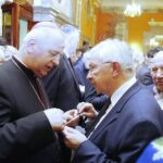 07.01.2020 Kielce. Spotkanie świąteczno-noworoczne świętokrzyskich struktur Prawa i Sprawiedliwości w WDK. Biskup Jan Piotrowski i poseł Krzysztof Lipiec / Jarosław Kubalski / Radio Kielce