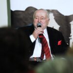 22.01.2020 Piekoszów. Aktor Jan Nowicki podczas spotkania z mieszkańcami / Jarosław Kubalski / Radio Kielce