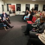 22.01.2020 Piekoszów. Aktor Jan Nowicki podczas spotkania z mieszkańcami / Jarosław Kubalski / Radio Kielce