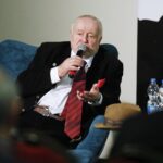 22.01.2020 Piekoszów. Aktor Jan Nowicki podczas spotkania z mieszkańcami / Jarosław Kubalski / Radio Kielce