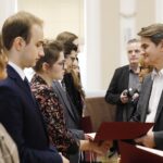 30.01.2020 Kielce. UJK. Stypendia ministra nauki i szkolnictwa wyższego dla studentów. Wręczył je rektor UJK prof. Jacek Semaniak / Jarosław Kubalski / Radio Kielce