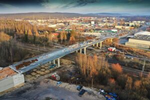 08.01.2020 Kielce. Budowa ulicy Olszewskiego do ulicy Zagnańskiej. Nowy wiadukt / Jarosław Kubalski / Radio Kielce