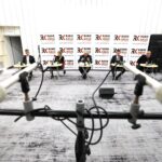 26.01.2020. Radio Kielce. Studio Polityczne. Na zdjęciu (od lewej): Krzysztof Słoń - senator PiS, Katarzyna Czech-Kruczek - radna Rady Miasta Kielce, Czesław Siekierski - poseł PSL-Kukiz'15, Dawid Lewicki - Konfederacja Wolność i Niepodległość i Jacek Skórski - SLD / Jarosław Kubalski / Radio Kielce